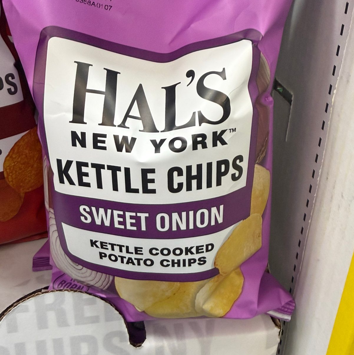 Hal’s Sweet onion kettle chips.