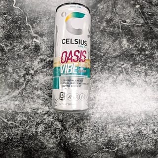 Celsius Oasis Vibe Sparkling Prickly Pear Lime 12 Oz