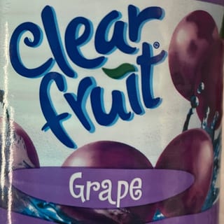 Clear Fruit Grape