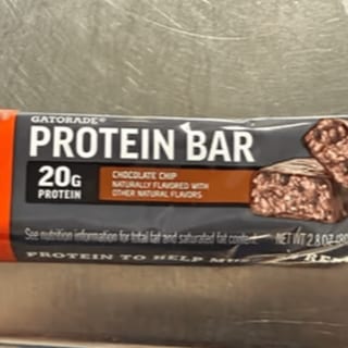 Choc Chip Gatorade Protein Bar 20 Grams