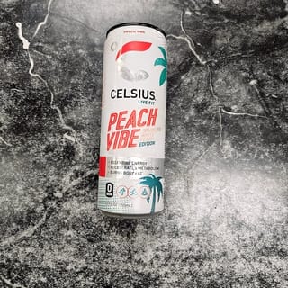 Celsius Peach Vibe Sparkling Whit Peach 12 Oz