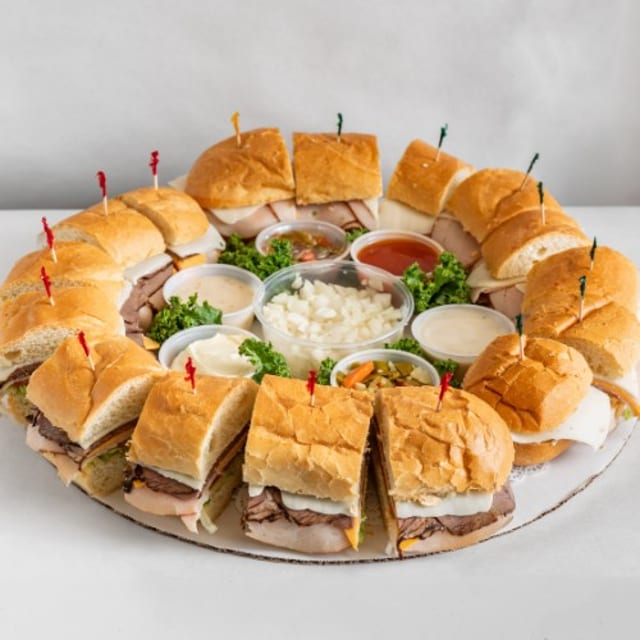 Lee’s Deli All Famous 16 Piece Submarine Tray Gobbler.