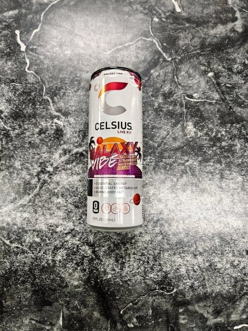 Celsius Galaxy Vibe Sparkling Strawberry Watermelon 12 Oz.