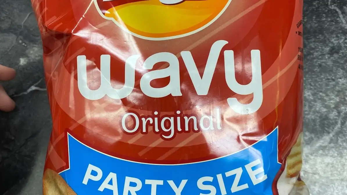 Lays Wavy Party Size.