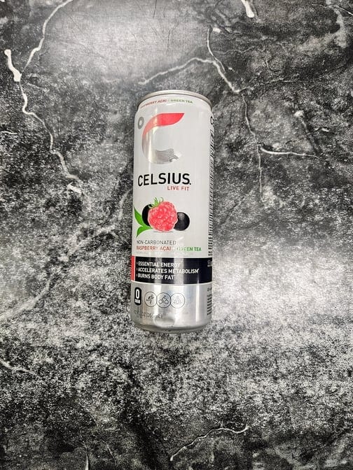 Celsius Raspberry Acai + Green Tea 12 Oz.