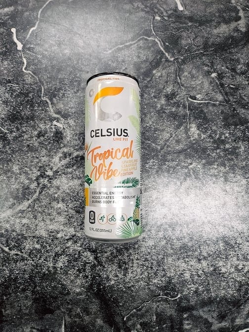 Celsius Tropical Vibe Sparkling Starfruit Pineapple 12 Oz.