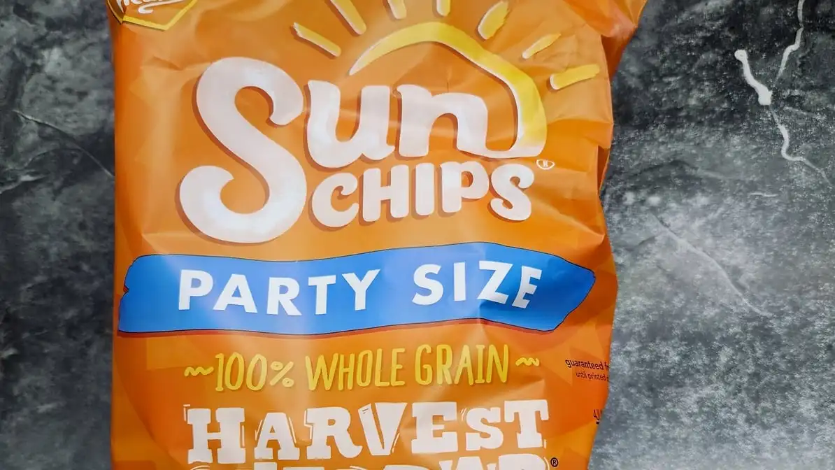 Sun Chips Harvest Cheddar.