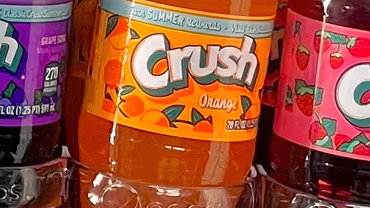 Crush Orange 20oz bottle.