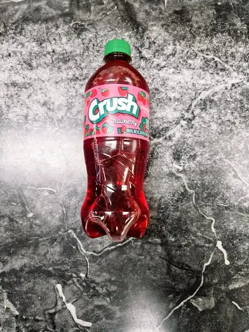 Crush Strawberry 20oz bottle.