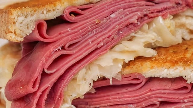 Grilled Reuben.