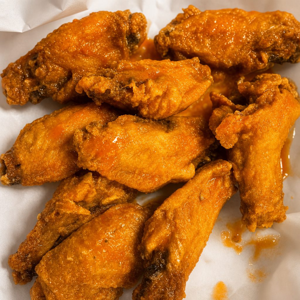 10 Piece Hot Wings.