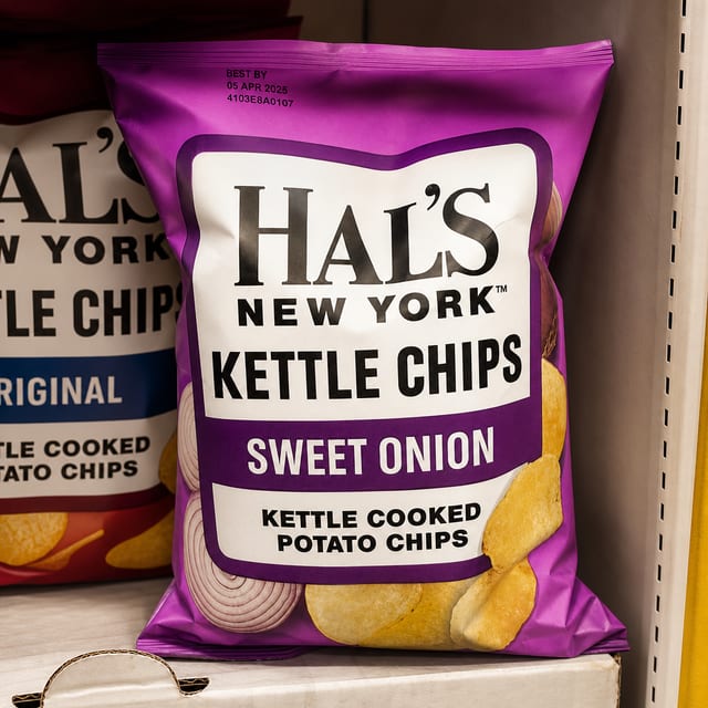 Hal’s Sweet onion kettle chips.