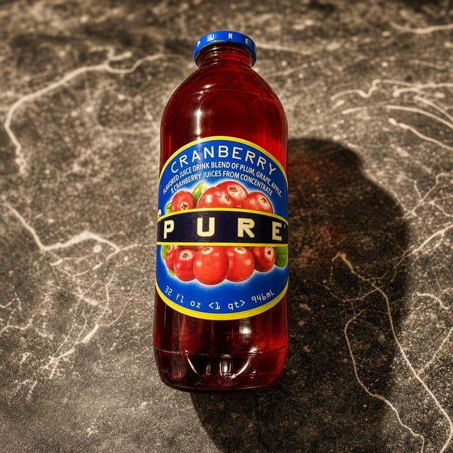 Mr. Pure Cranberry, 32 Ounce.