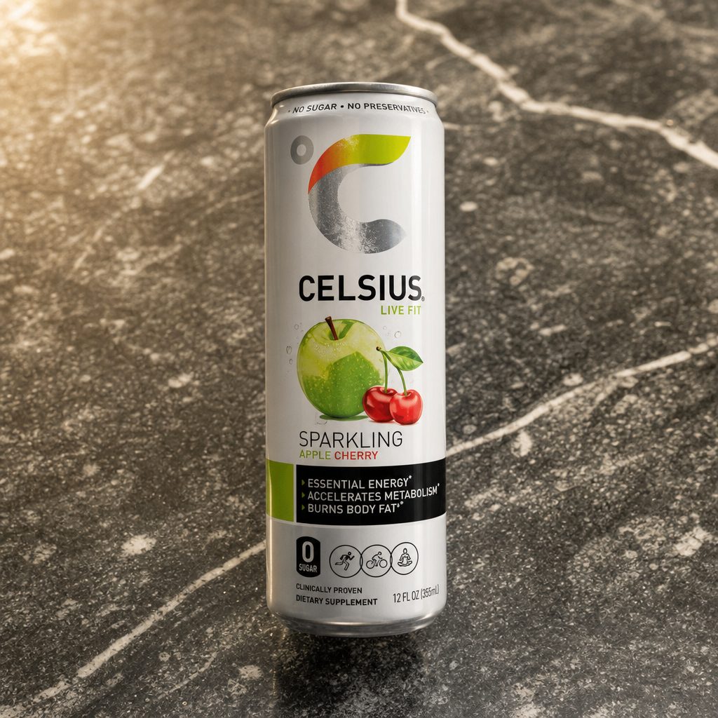 Celsius Green Apple Cherry 12 Oz.