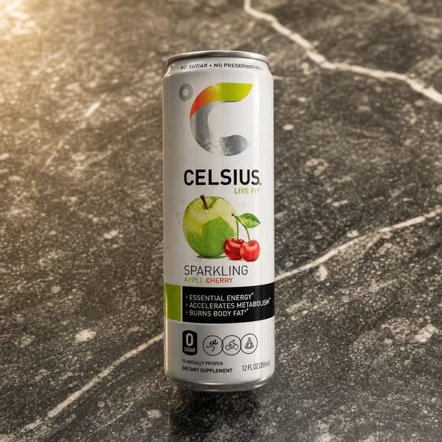 Celsius Green Apple Cherry 12 Oz.