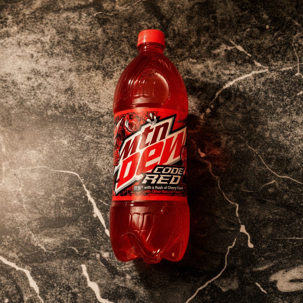 Mtn Dew Code Red - 1 Liter.
