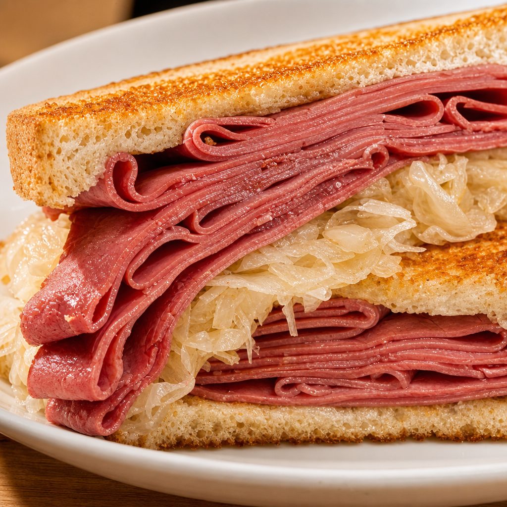 Grilled Reuben.