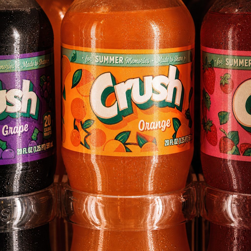 Crush Orange 20oz bottle.